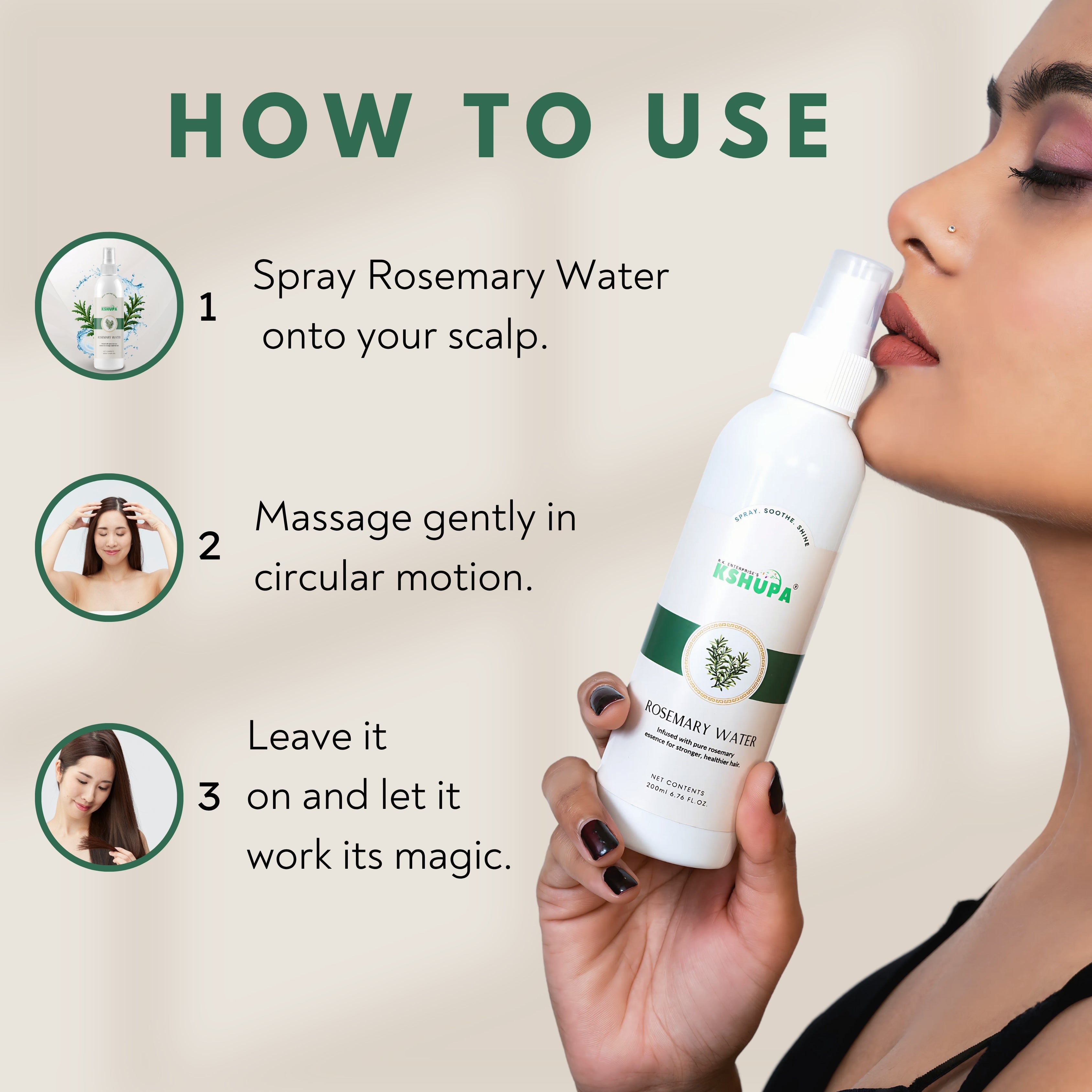 Rosemary Water | Daily Scalp Mist for Hair Care