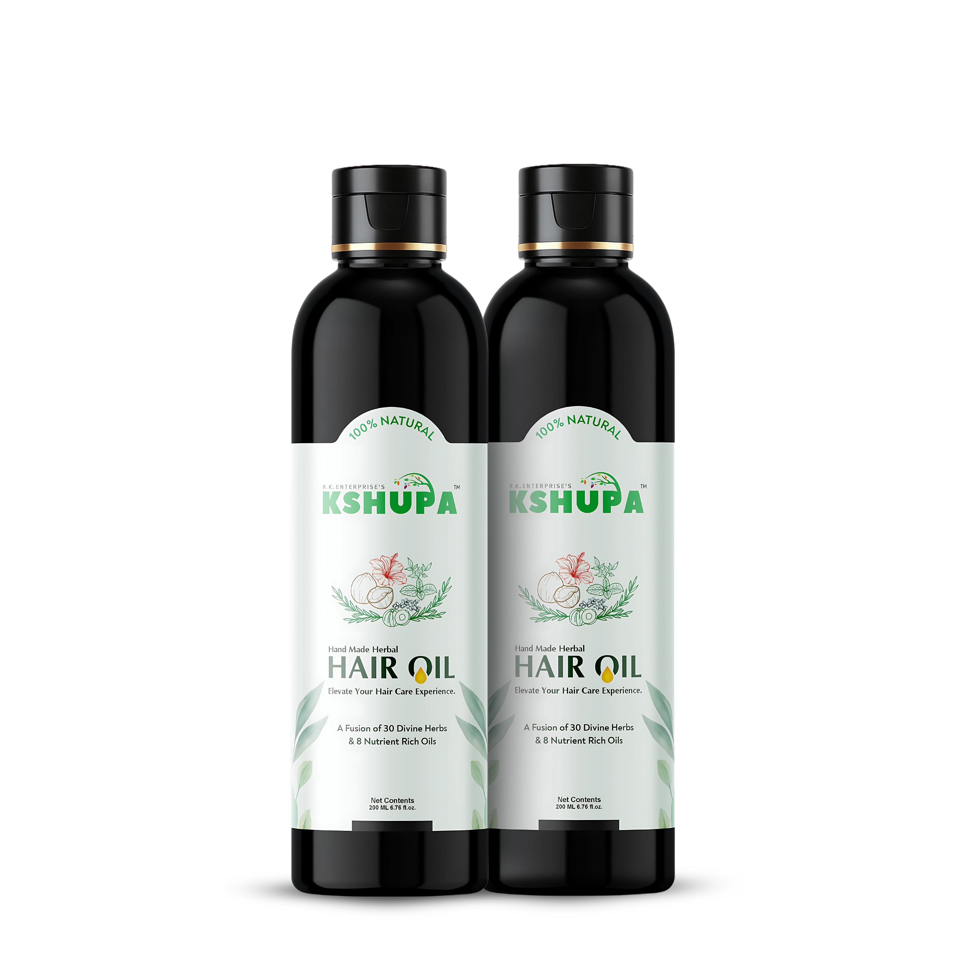 Handmade Ayurvedic Hair Oil | 32 Herbs & 8 Cold-Pressed Oils