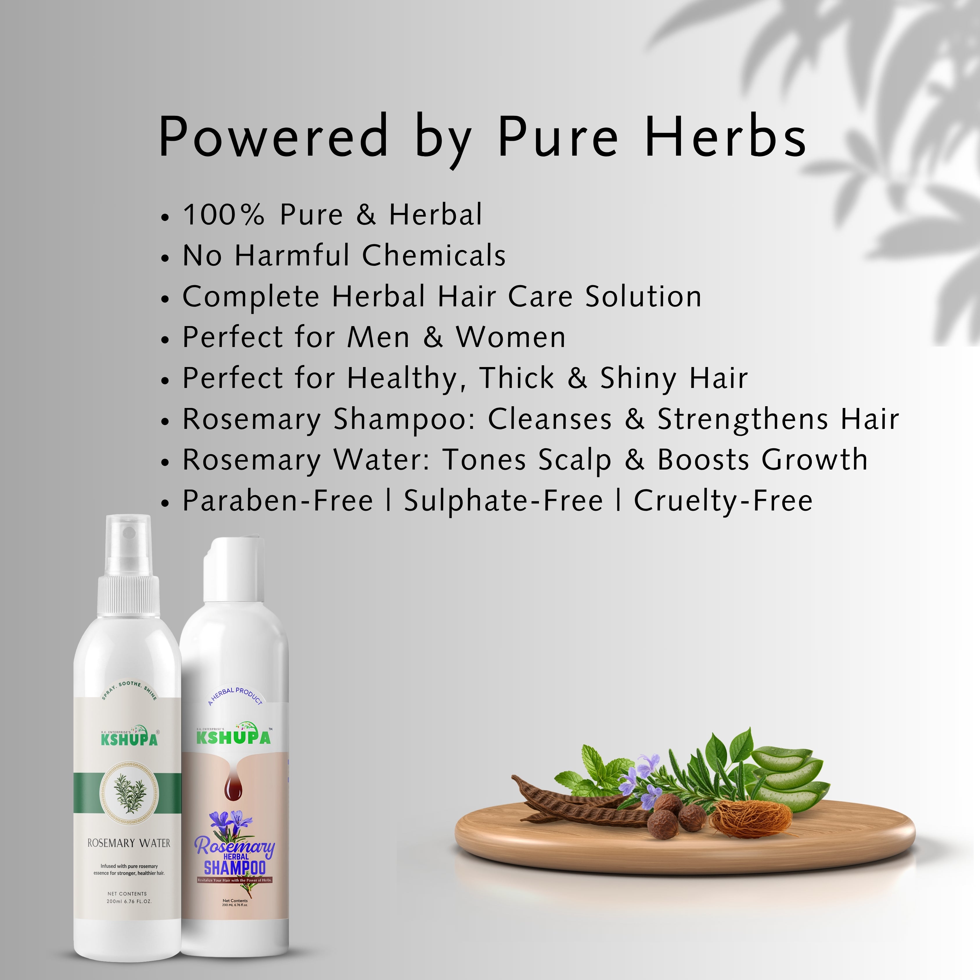 Hair Care Combo | Rosemary Water + Rosemary Shampoo