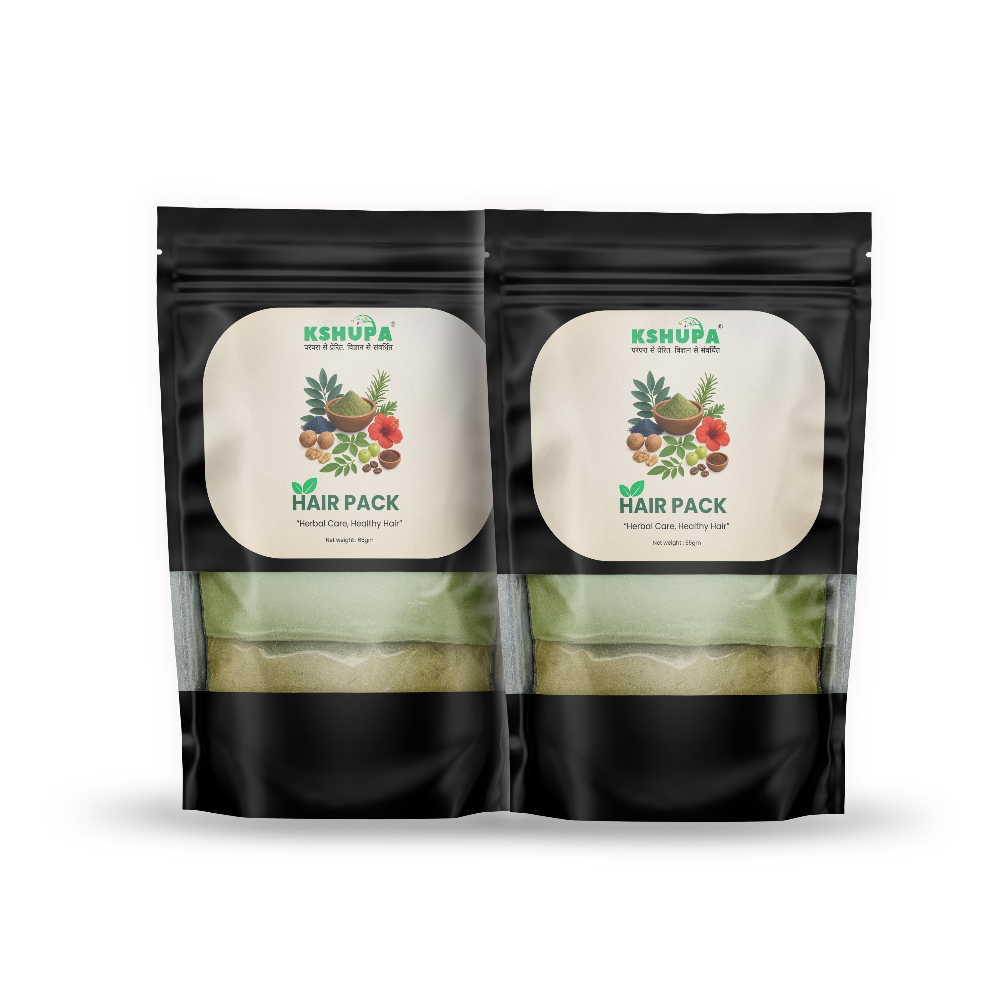 Ayurvedic Hair Pack | Indigo, Henna & Amla | Ammonia-Free, Shine & Greying Control