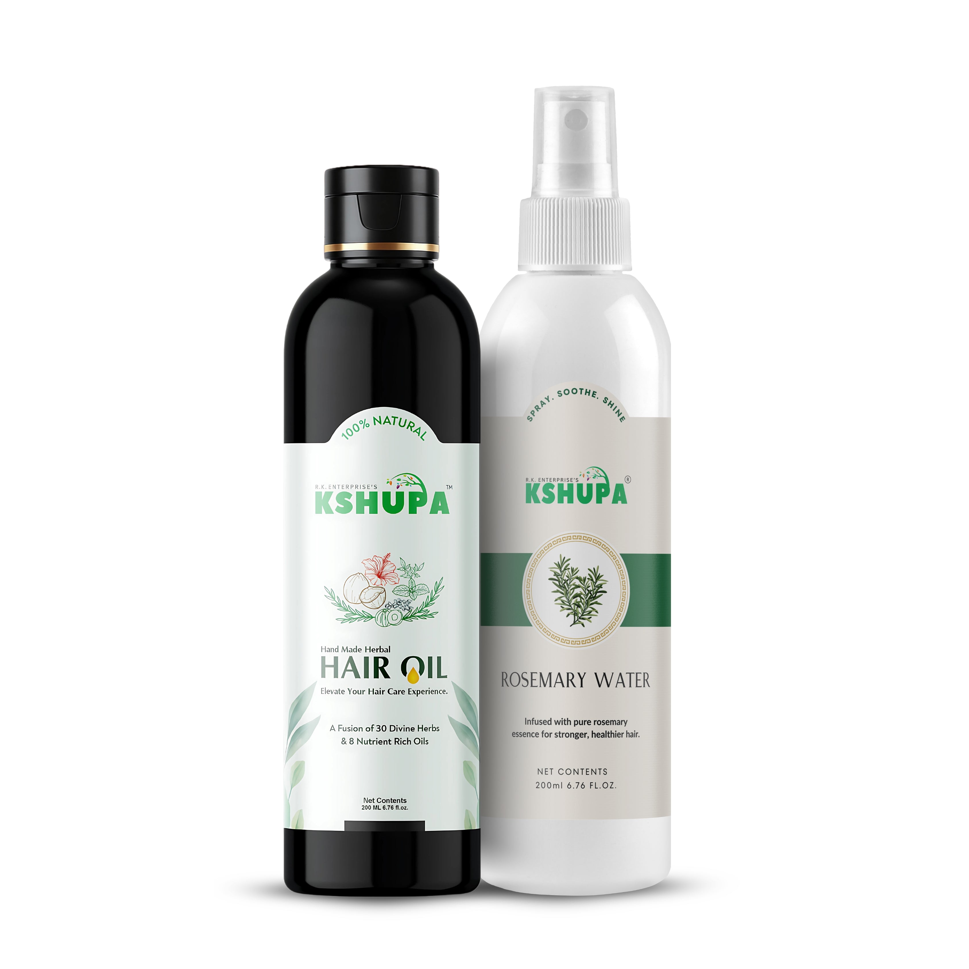 Hair Oil + Rosemary Water Combo | Scalp & Hair Care