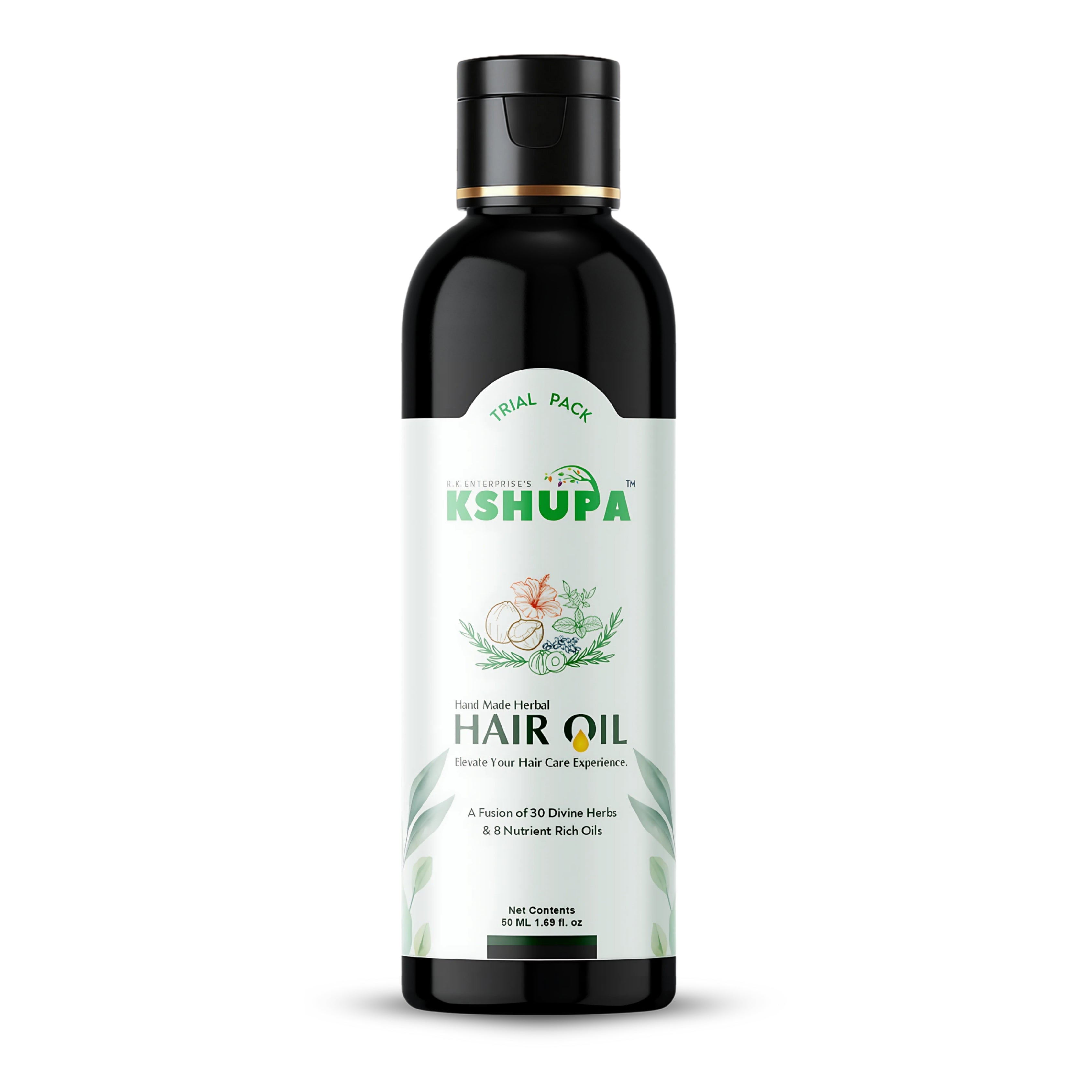 Handmade Ayurvedic Hair Oil | 32 Herbs & 8 Cold-Pressed Oils