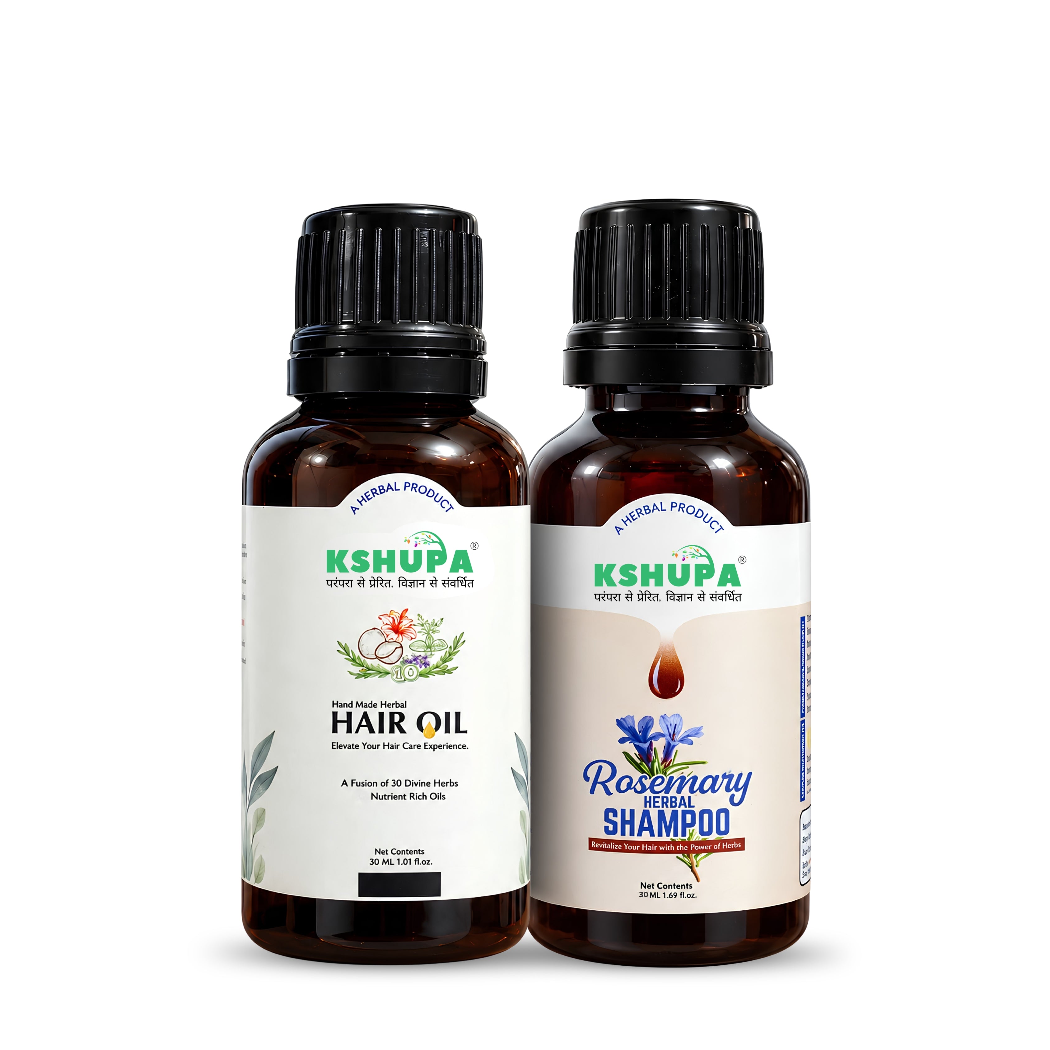 Hair Growth Trial Combo | Hair Oil + Rosemary Shampoo