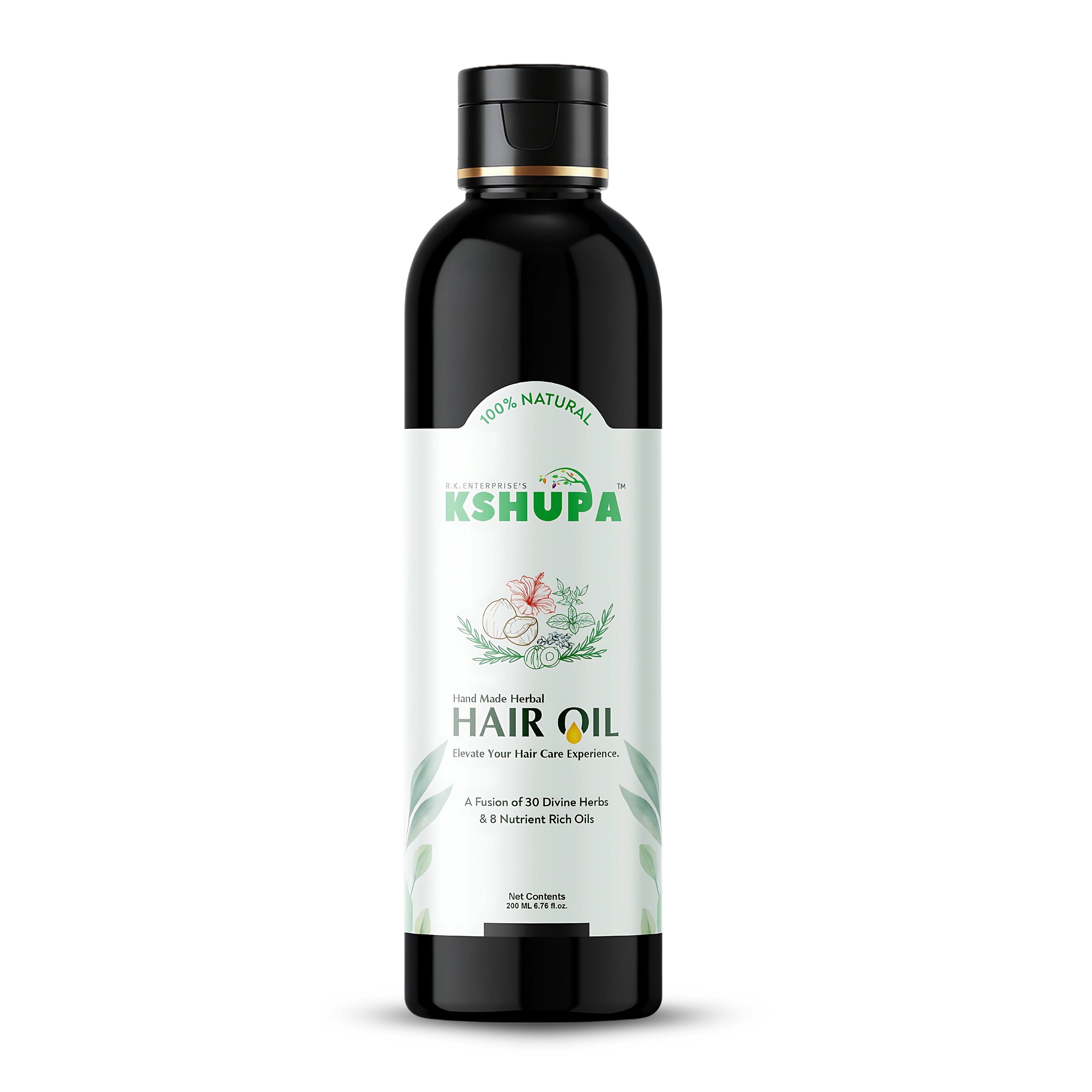 Handmade Ayurvedic Hair Oil | 32 Herbs & 8 Cold-Pressed Oils