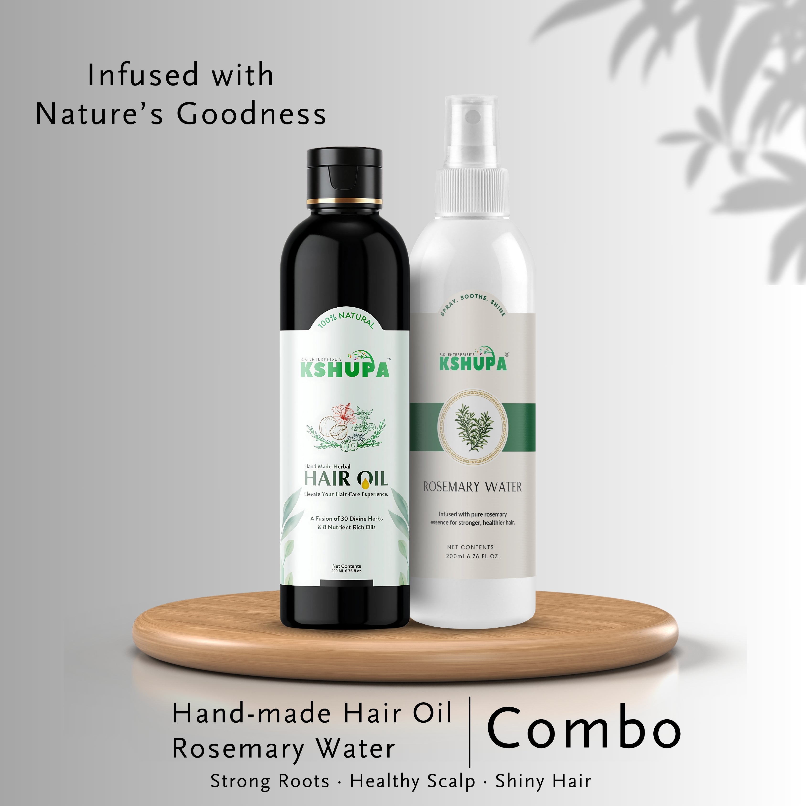 Hair Oil + Rosemary Water Combo | Scalp & Hair Care