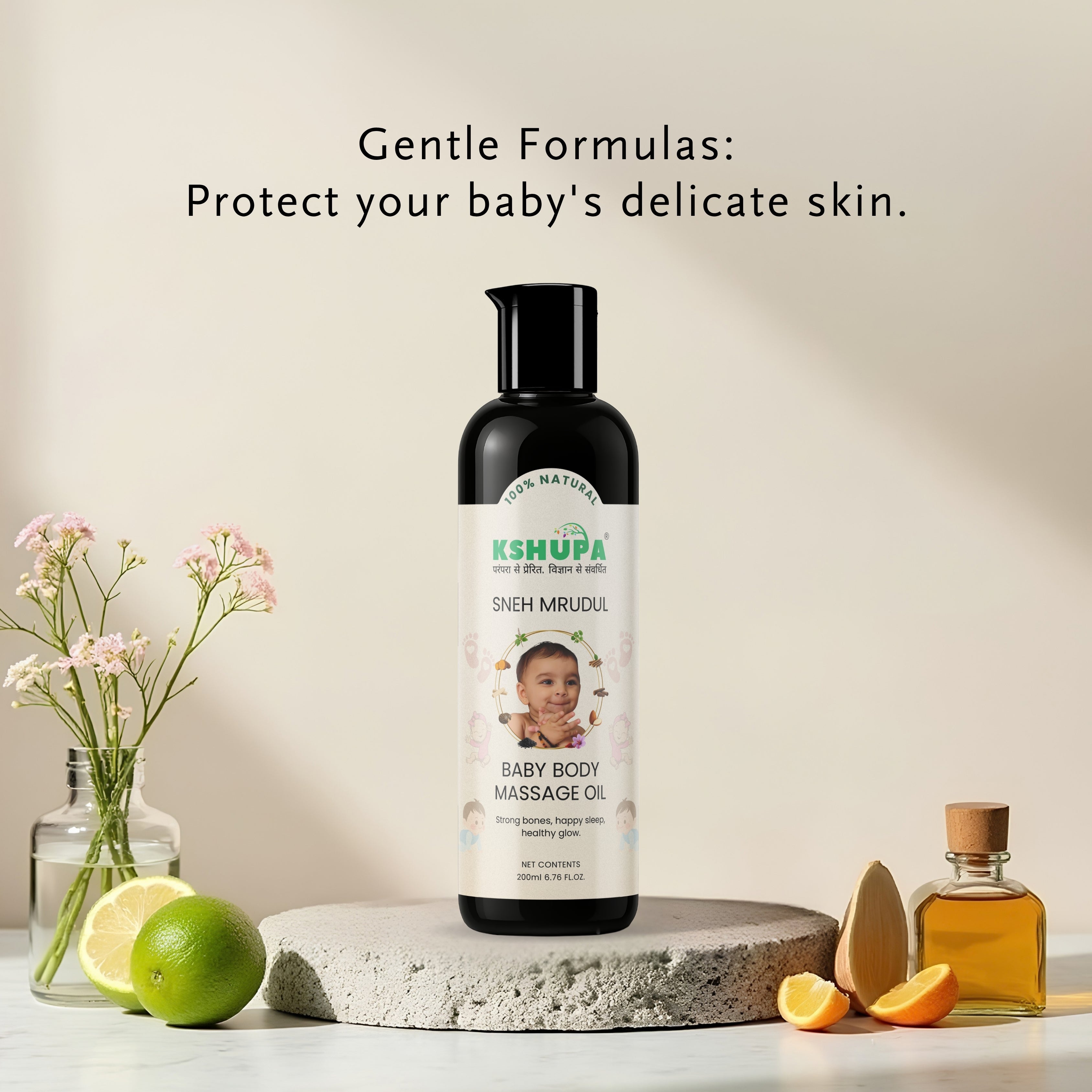 Baby Care Combo | Massage Oil (200 ml) + Baby Shampoo (250 ml)