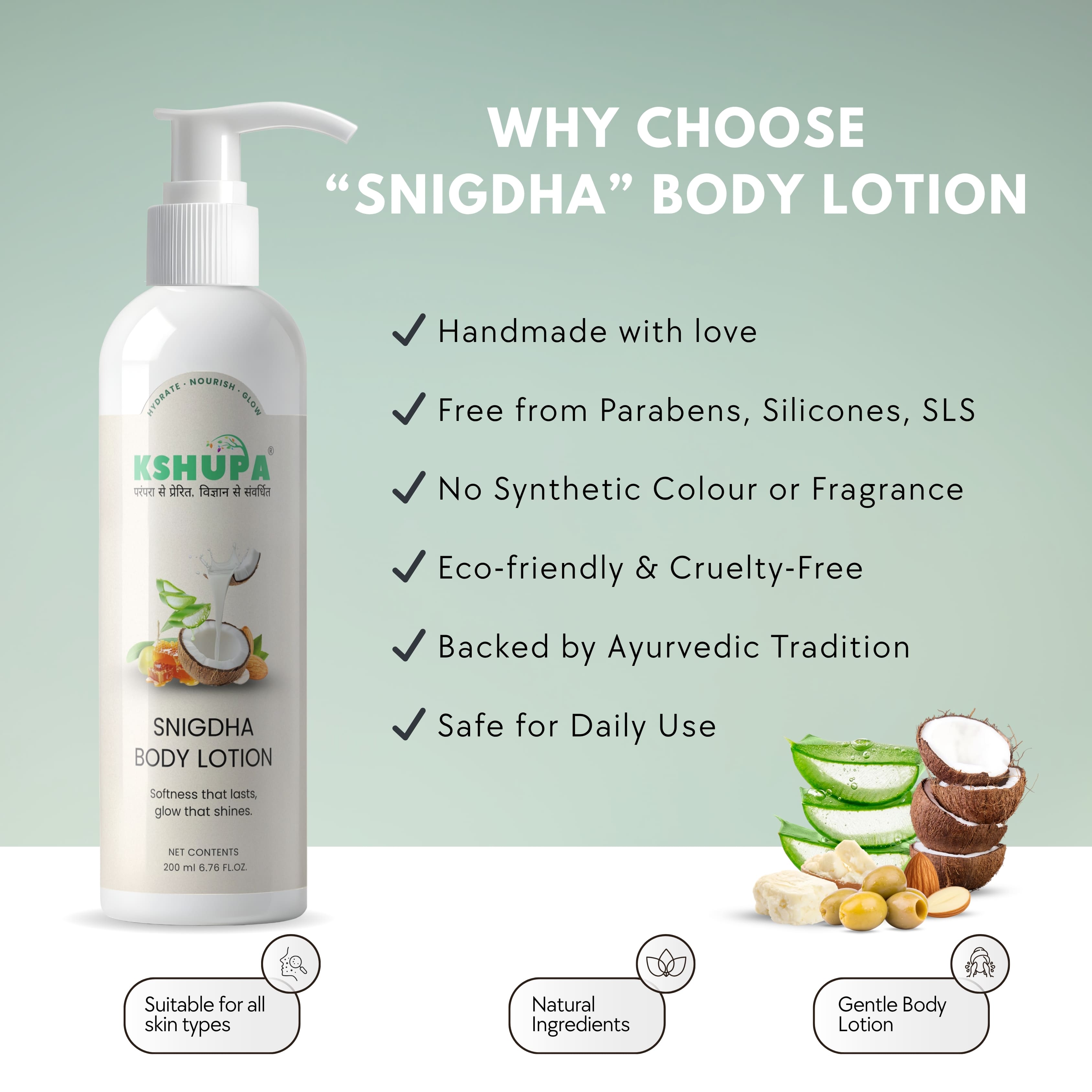 Snigdha Body Lotion | Shea Butter & Aloe Vera
