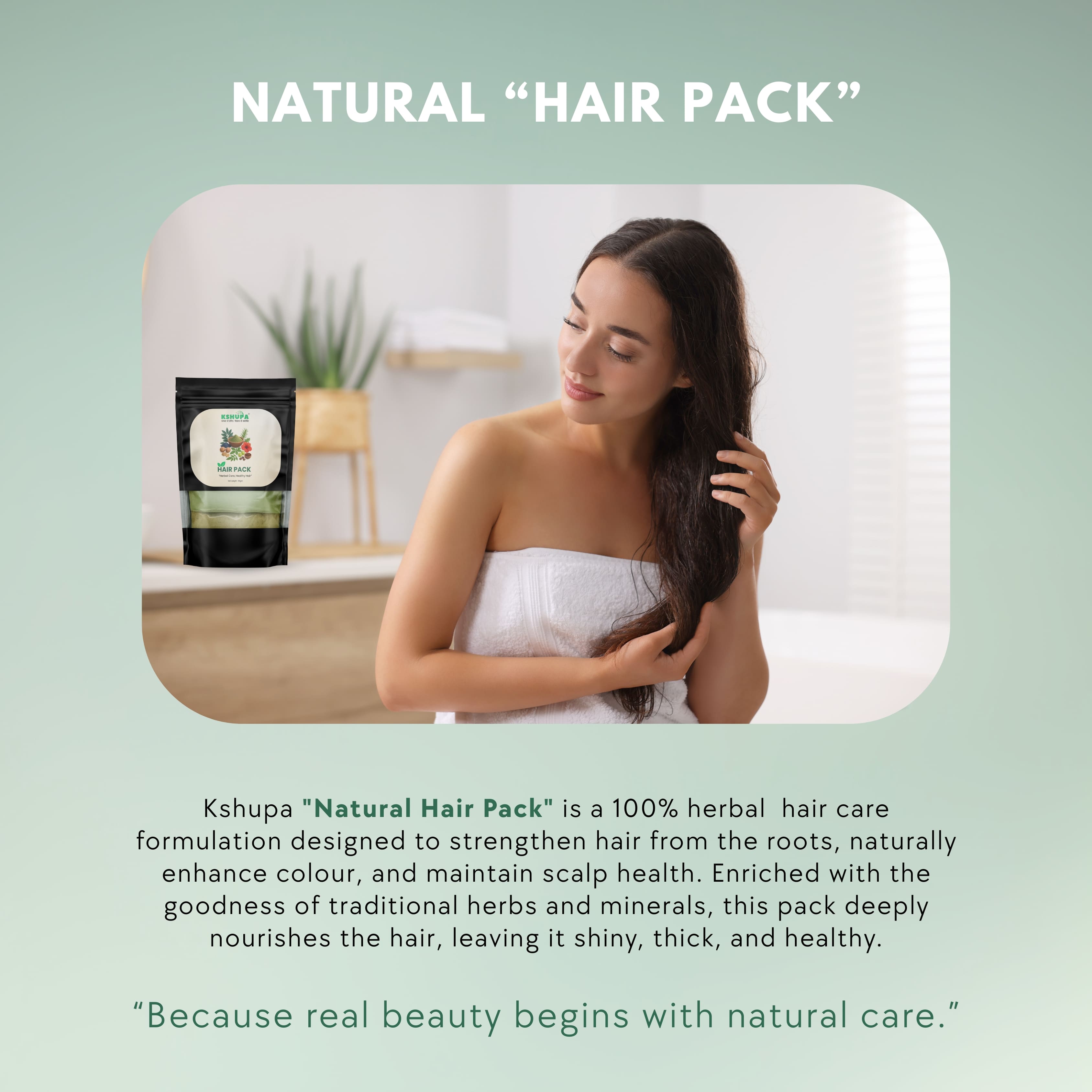 Ayurvedic Hair Pack | Indigo, Henna & Amla | Ammonia-Free, Shine & Greying Control
