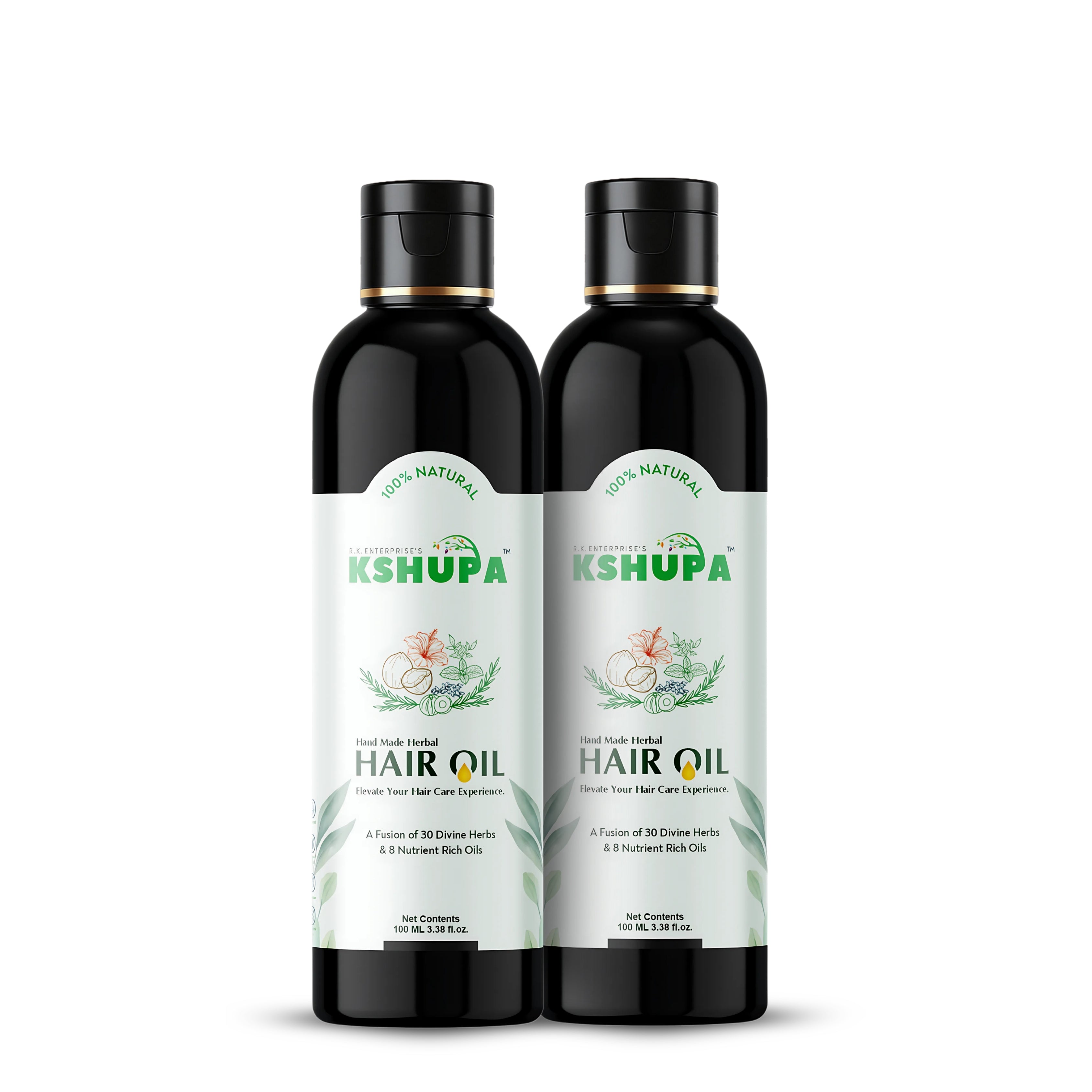 Handmade Ayurvedic Hair Oil | 32 Herbs & 8 Cold-Pressed Oils