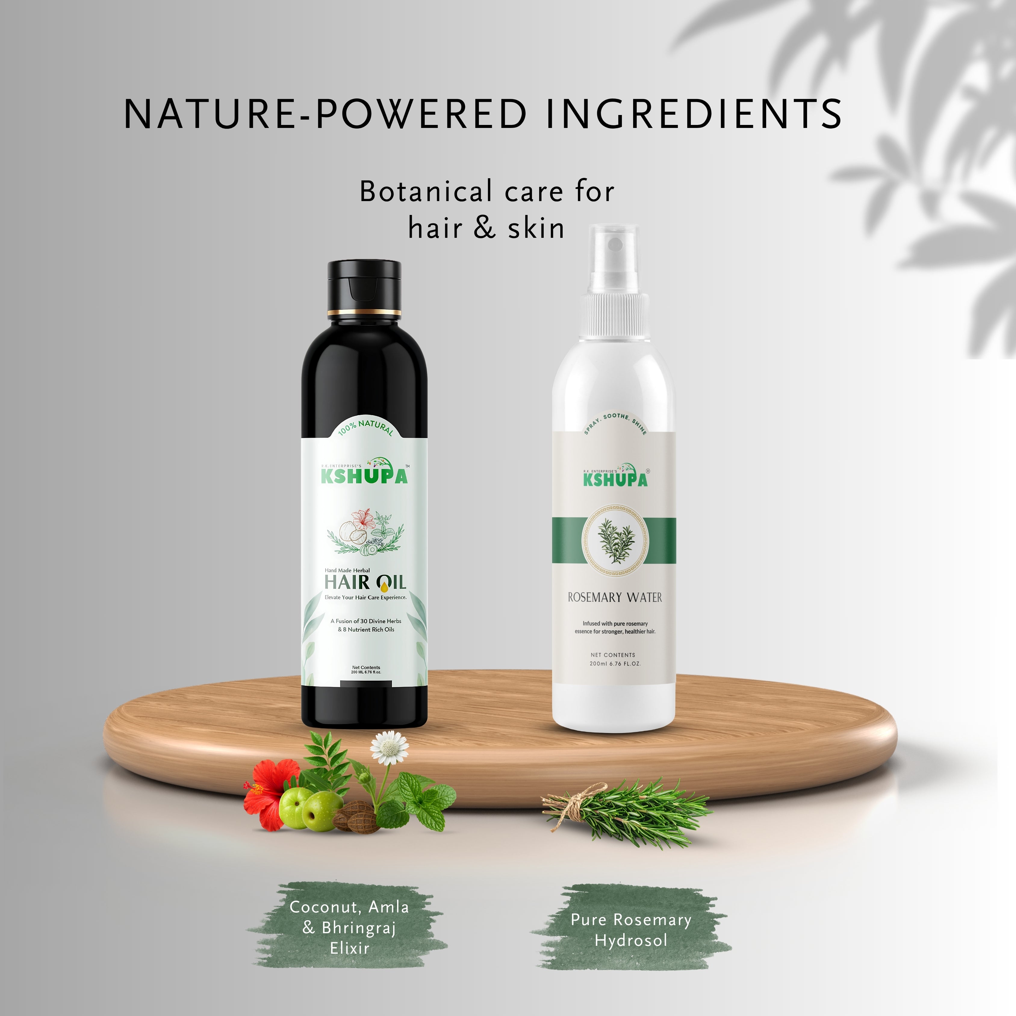 Hair Oil + Rosemary Water Combo | Scalp & Hair Care