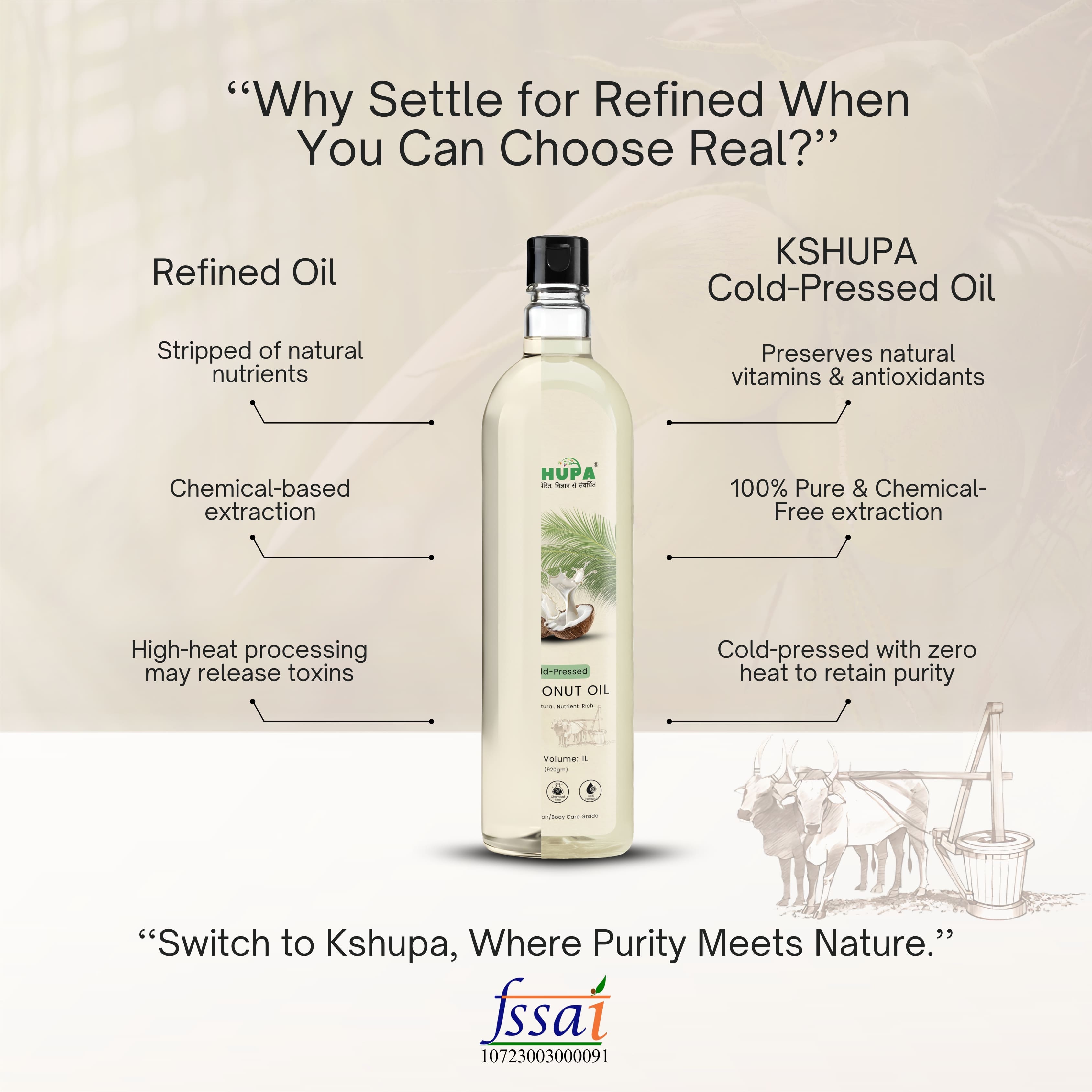 Cold Pressed Coconut Oil | Pure Ayurvedic Narikela Taila