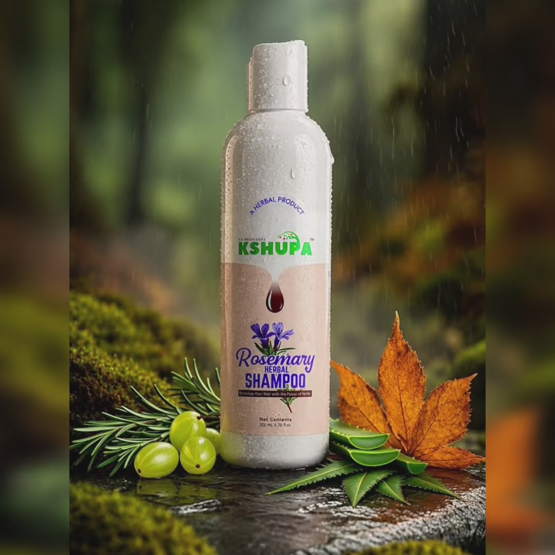 Rosemary Herbal Shampoo | Sulfate-Free Hair Fall Care & Dandruff Control