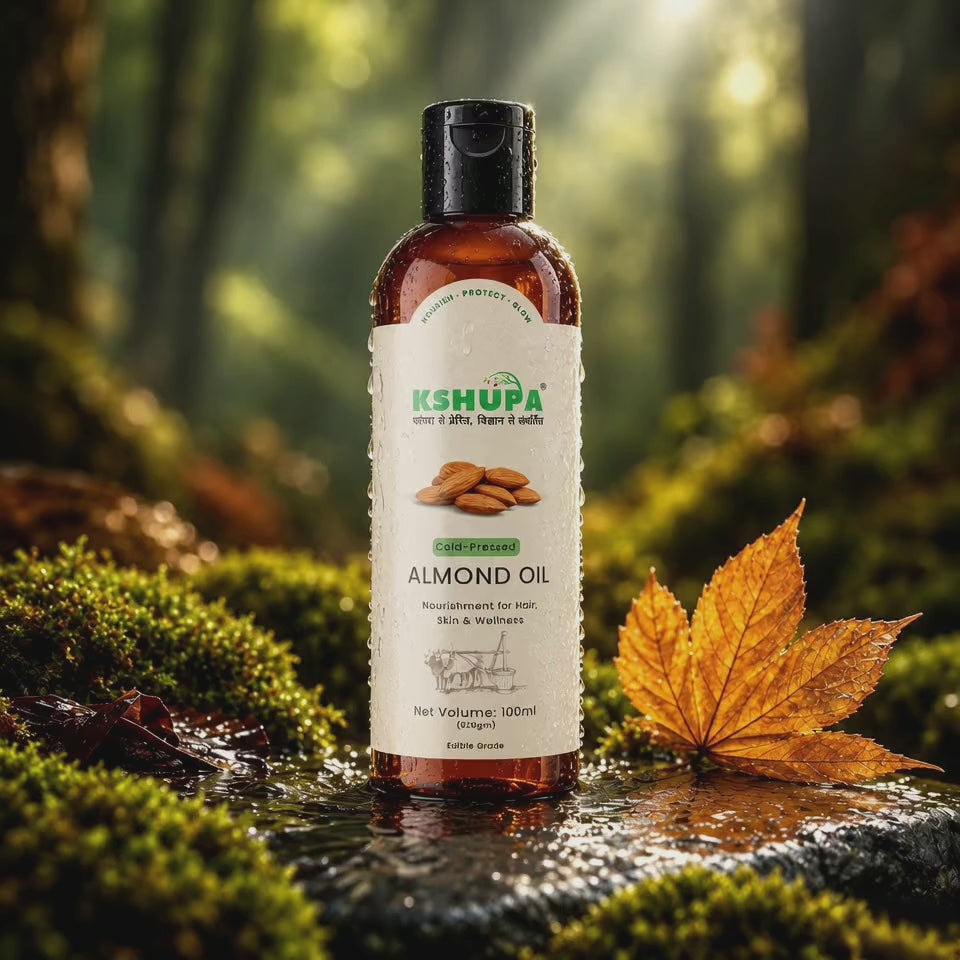 Cold-Pressed Sweet Almond Oil | Vitamin E for Skin & Hair