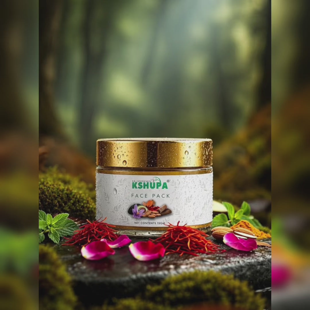 Natural Face Pack | Multani Mitti, Turmeric & Saffron