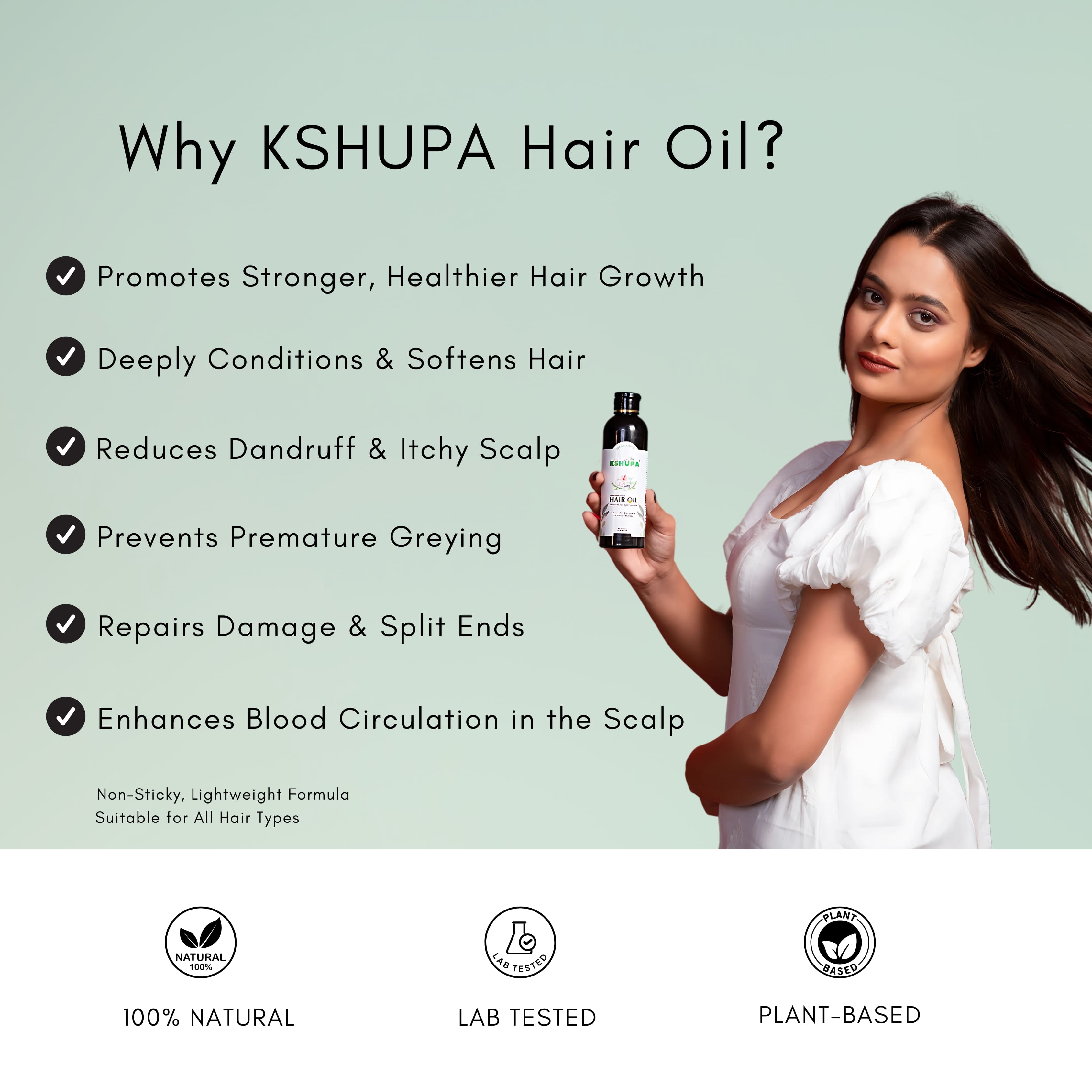 Handmade Ayurvedic Hair Oil | 32 Herbs & 8 Cold-Pressed Oils