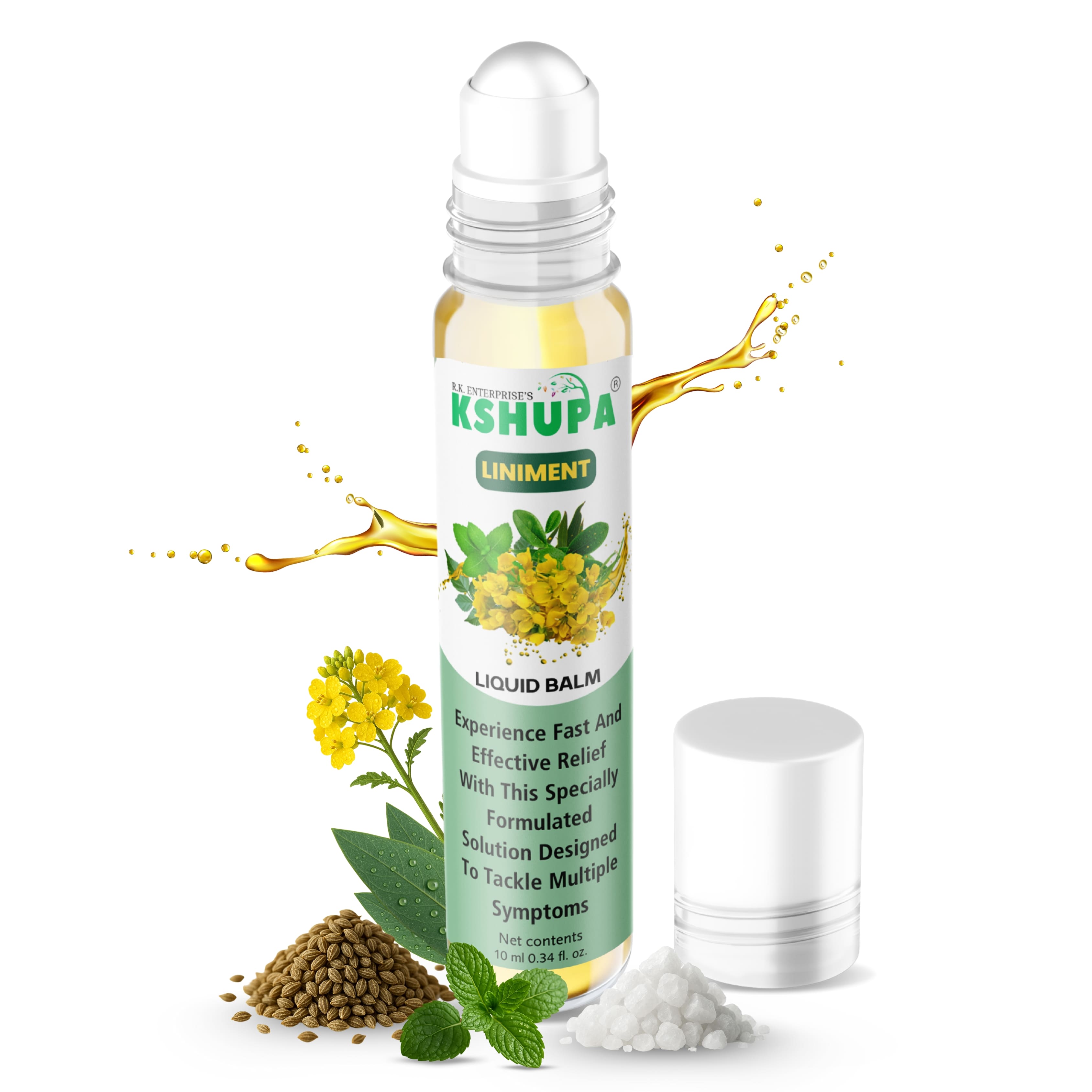 Herbal Liquid Balm | Headache, Pain & Cold Relief