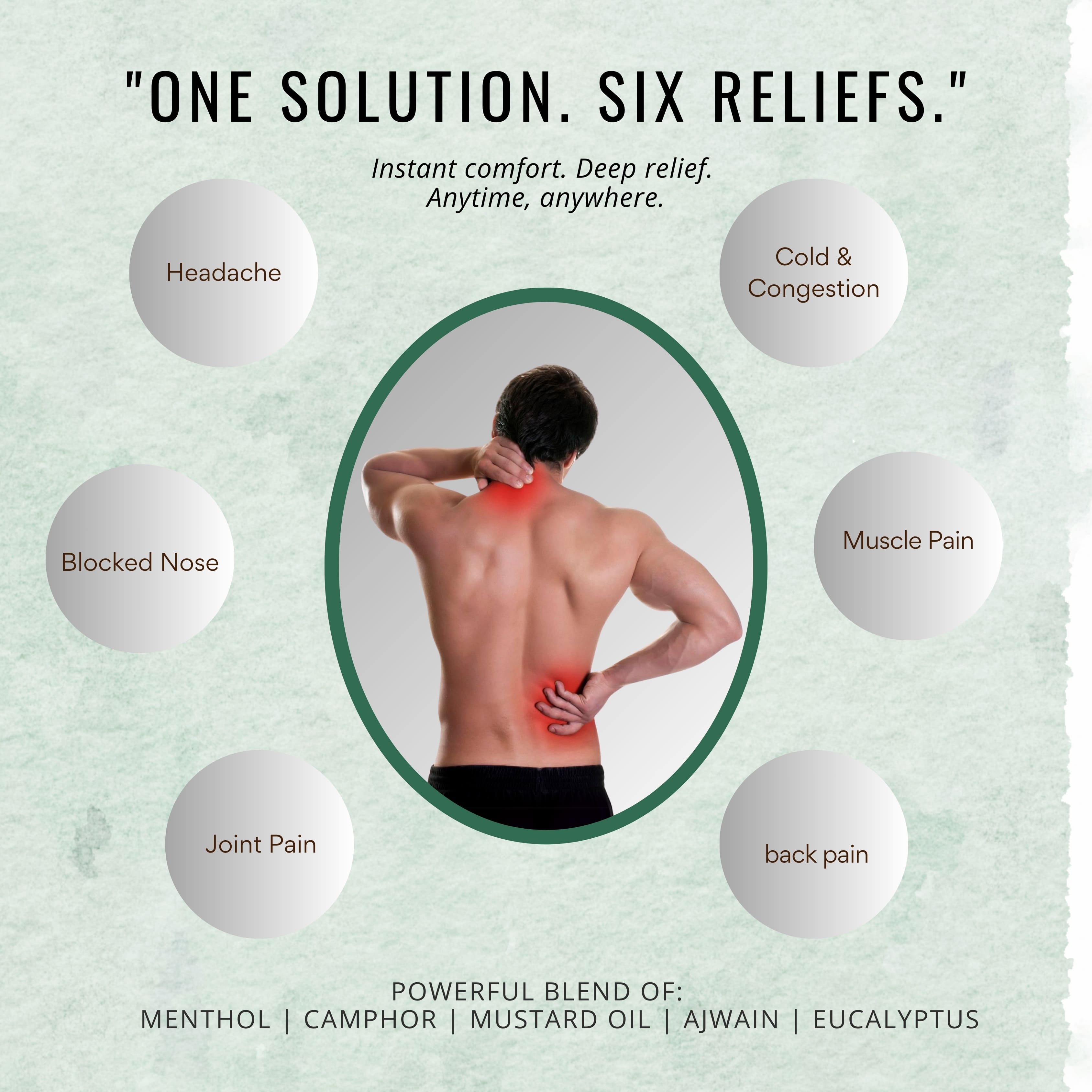 Herbal Liquid Balm | Headache, Pain & Cold Relief